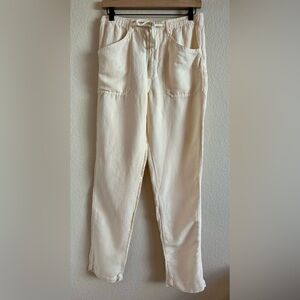 RIP CURL Classic Surf Pants Women’s Small Lightweight Cream Drawstring Waist